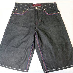 Coogi Blue Denim Cargo Short - New Without Tags - Size 36 Waist
